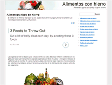 Tablet Screenshot of alimentoshierro.com